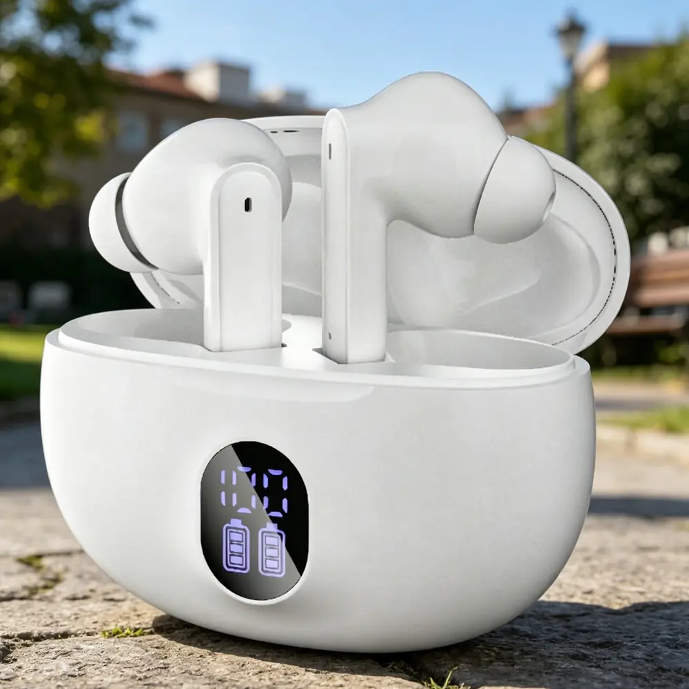 Wireless Bluetooth-compatible  Earbuds  Comfort In-Ear Headphones for Camping, Travel & Relax Music
