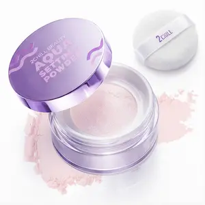 2CHILL Aqua Setting Powder – Korean Skincare Makeup, Lightweight Matte Finish Translucent Face Powder, Oil Control & Long-Lasting, Hydrating, Cosmetic