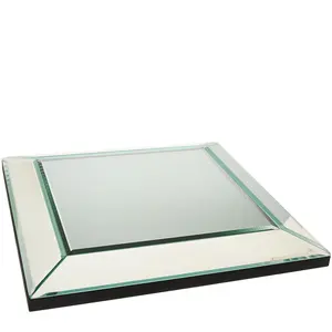 12" Square Beveled Mirror Centerpiece by Valerie 12" Square Beveled Mirror Centerpiece by Valerie