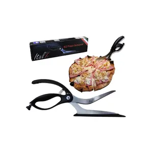 EZ Pizza Scissors - ITALX Stainless steel Pizza Cutter and server