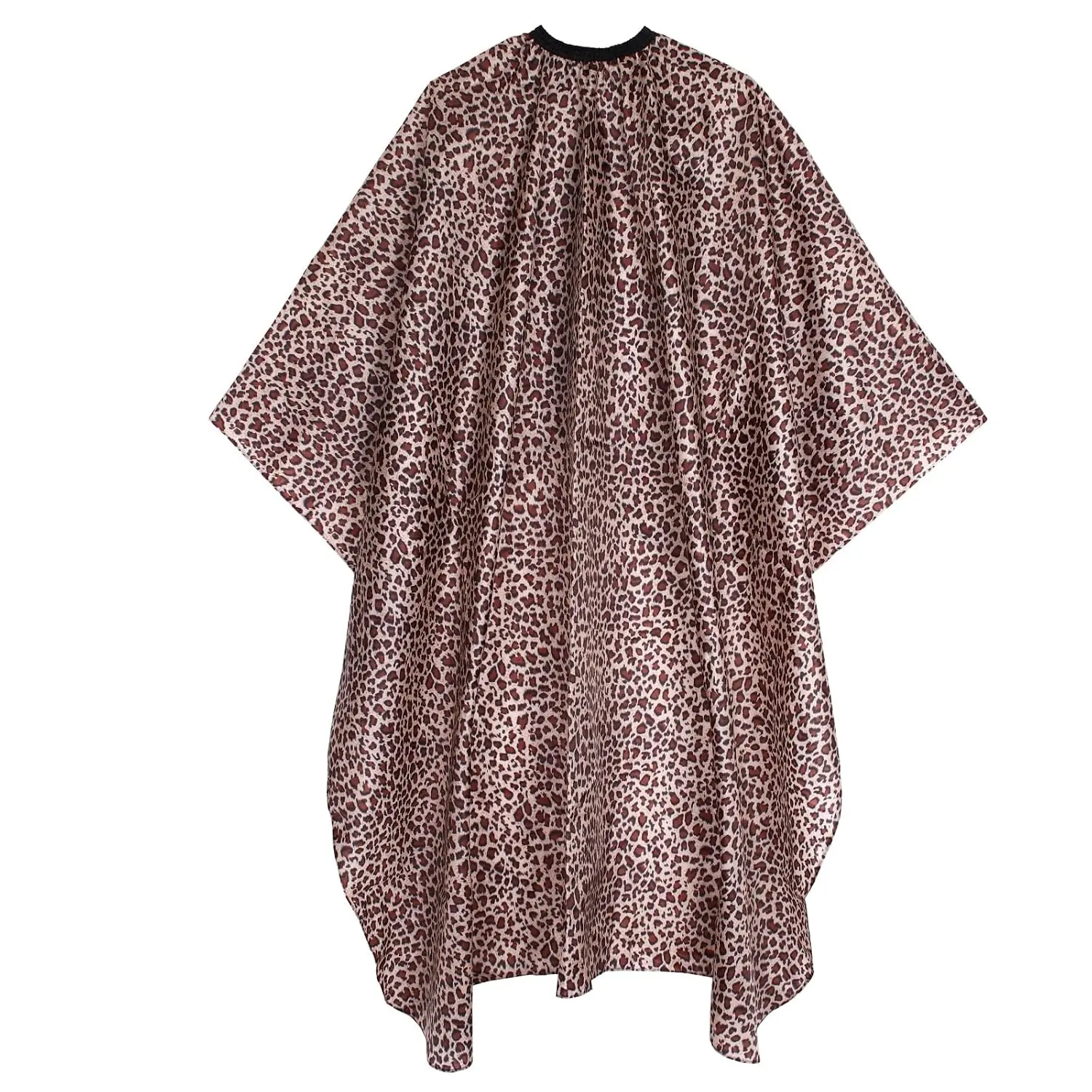 Leopard Print Waterproof Fabric Hair Cutting Cape - 64"x56" Salon Cape with Adjustable Neckline for Professional Stylists, Home Use, Adjustable Neck
