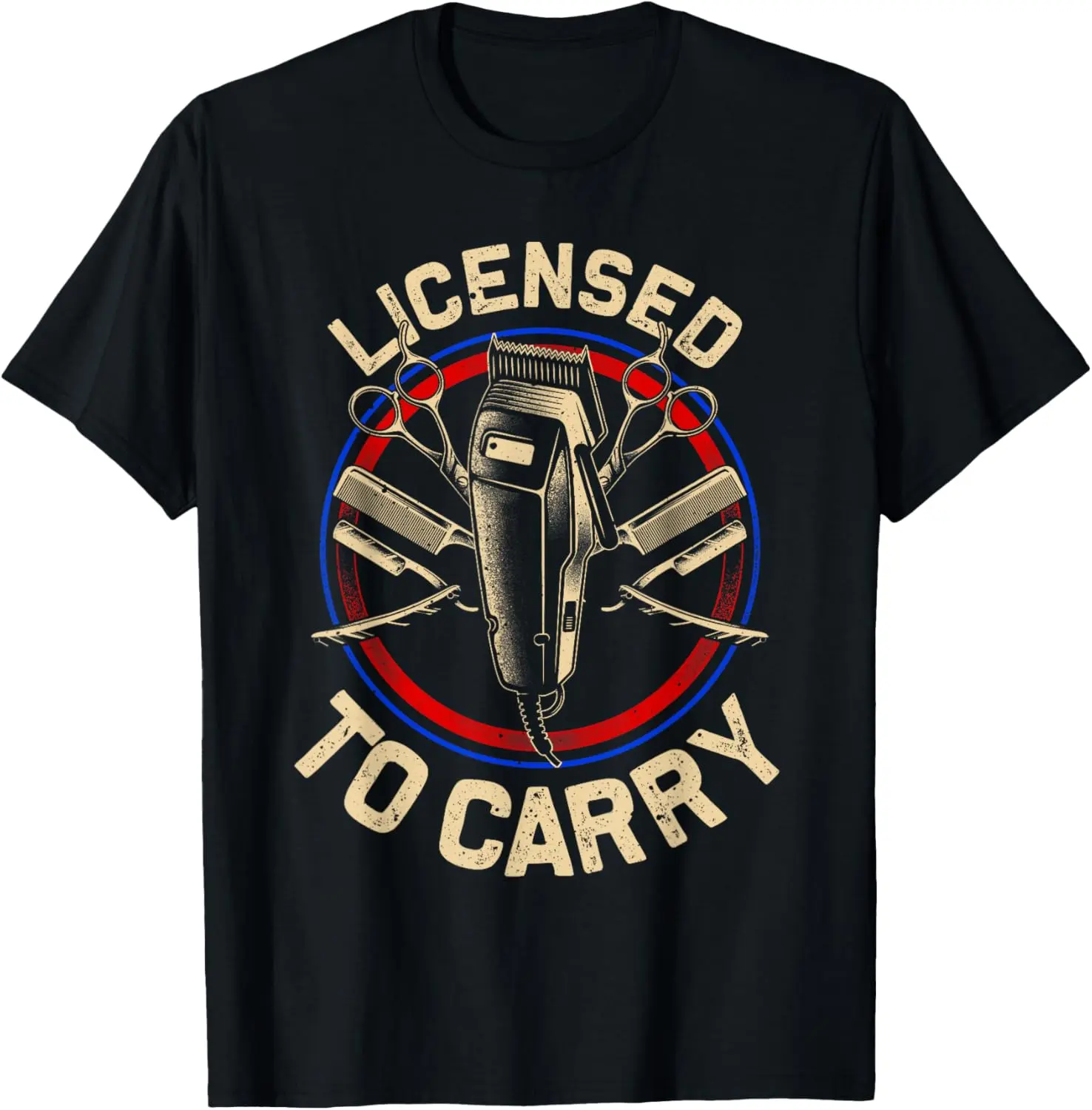 100% Cotton Unisex Funny Barber Designs For Men Dad Hairstyling Stylist Tools T-Shirt