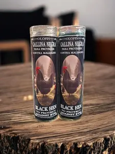 Gallina Negra Vela Dora Preparada Cocktail Candle for Home Decor and Ornaments  Black Chicken Aromatic Candle Decoration Cozy