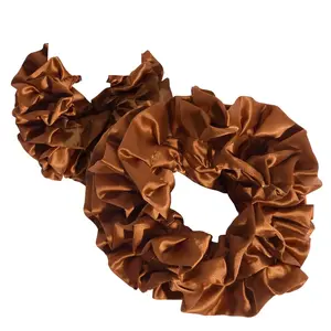 Kitsch Camel Ruffle Scrunchie