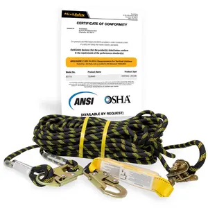 KwikSafety TSUNAMI (25FT) Vertical Lifeline Assembly ANSI OSHA Roofing Fall Protection - Model No.: KS7710