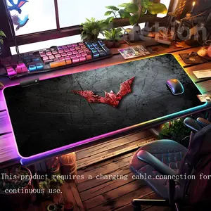 Batman Mouse Pad Mousepad HD Printing Computer Gamers Locking Edge Non-slip RGB Mouse Pad XXL90x40cm Keyboard PC Desk Pad