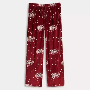 Dr. Pepper Pajama Pants: Comfort & Style for True Fans Pajamas & Loungewear, Men's Pajamas Bottoms, Pajamas Pants, Pajama Pants Unisex Wide Leg Loungewear Bottoms