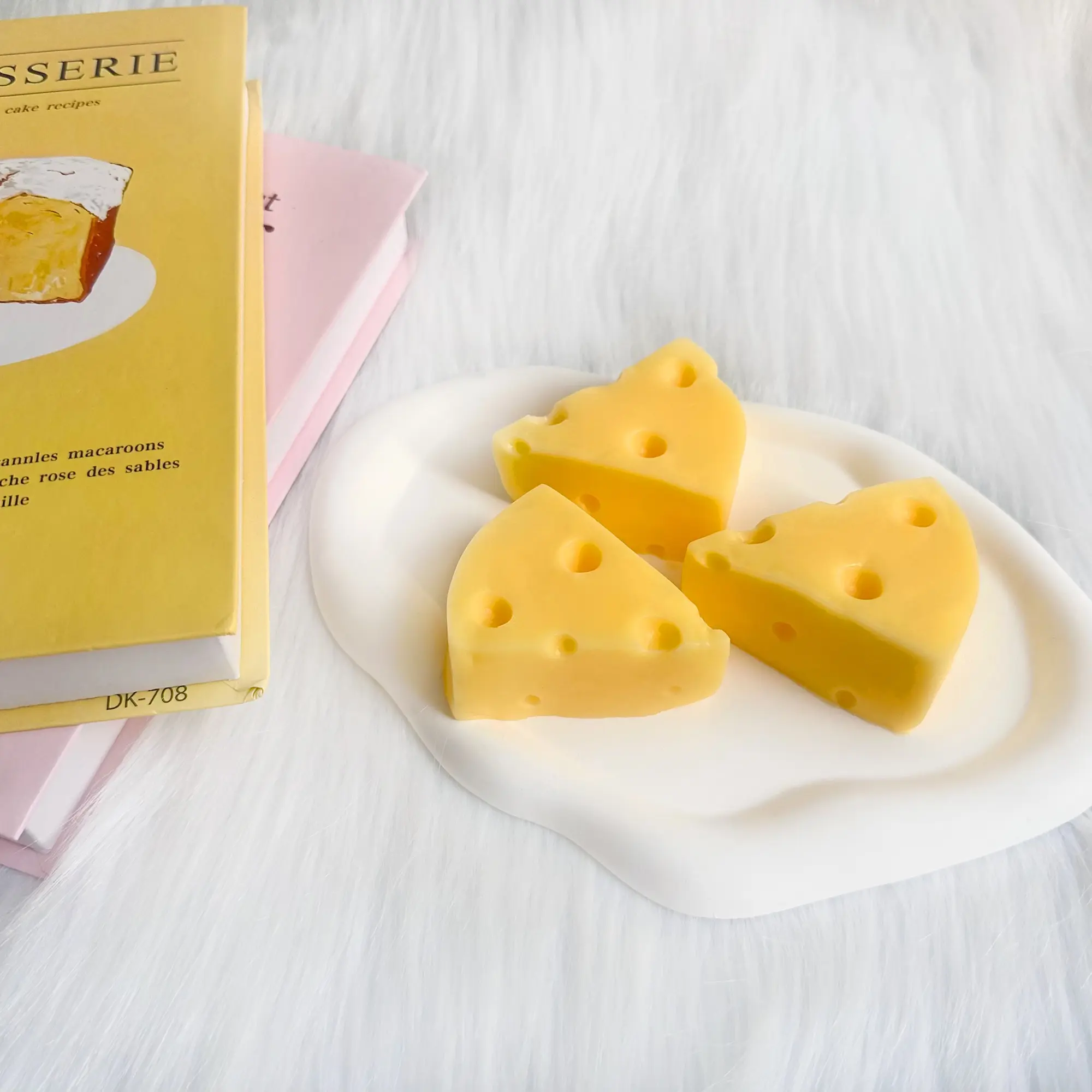Classic Squish-Texture Non-Toxic Silicone Cheese Block Taba Fidget Toy, 78g Slow Rebound Squishy Stress Relief Toy, Ideal for Birthday & Family Party Gifts, Friends, Holiday Gift