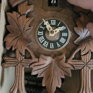 -HerrZeit by Adolf Herr Cuckoo Clock - The Traditional Vine Leaves AH 80/1  Black Forest Cuckoo Clock - Traditional Handcrafted Wall Clock