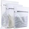 Summerwins Set of 3 Removable Netted Washing Bags - Durable Breathable Fine Mesh Design, Auto-Lock Zipper, 3 Sizes (1 Large/1 Medium/1 Small), Laundry Organizer for Delicates & Travel Storage