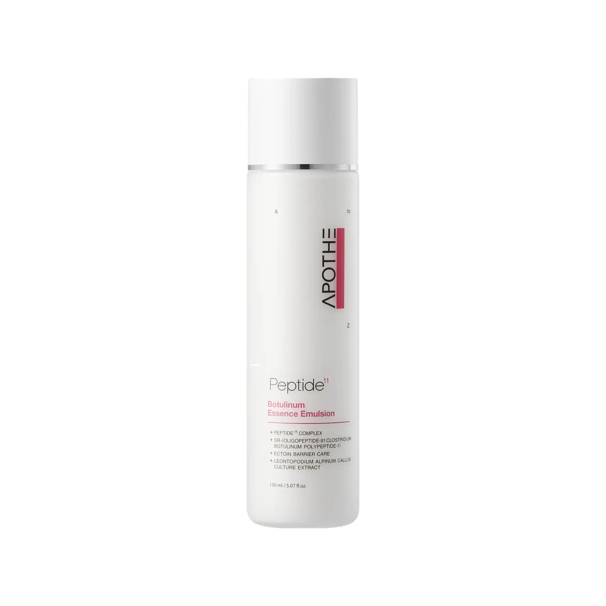 APOTHE Peptide¹¹ Botulinum Essence Emulsion 150ml / 5.07 fl. oz. | 11 Peptides + Squalane | Lightweight Firming Moisturizer for Radiant, Elastic & Hydrated Skin