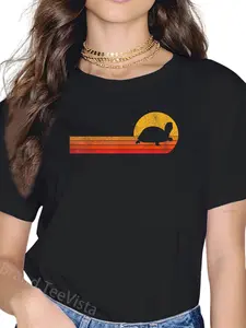 100% Cotton Tortoises Turtle Lover Funny Tortoise Retro T-Shirt