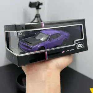 IXO America 1:43 Dodge Challenger Demon Plum Crazy USA Edition Diecast Model Car