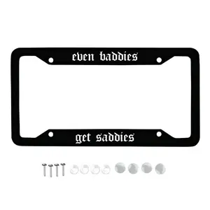 Even Baddies Get Saddies License Frame