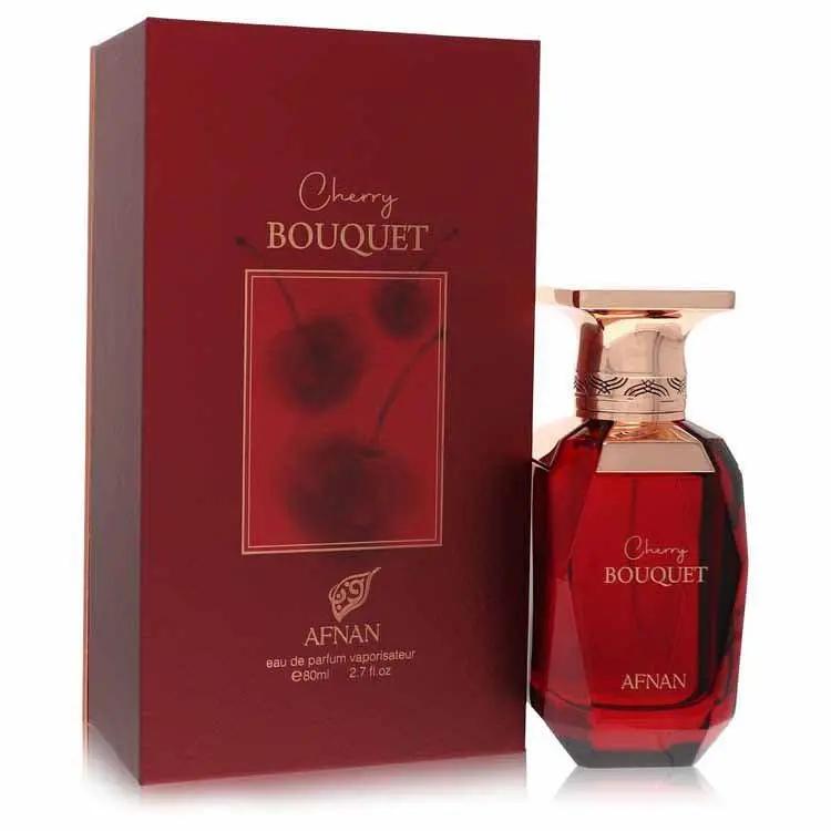 Afnan Cherry Bouquet Women's Eau de Parfum Spray, 2.8 fl oz Floral Fruity Fragrance, Evening Wear, 2 to 2.9 fl oz Single Item Sweet Floral Perfume