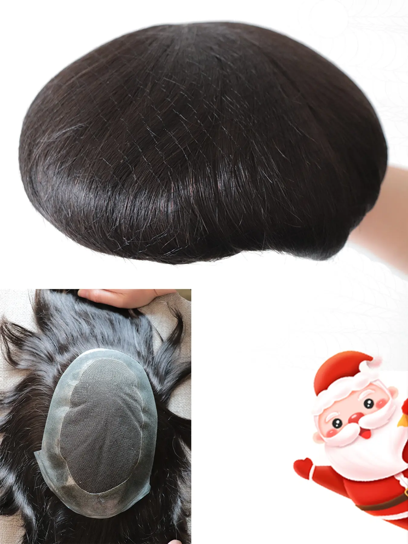 Australia Men'S Toupee Wigs - Male Hair Prosthesis Lace PU Base Toupee Men Wig for Men Breathable Natural for Man, 6x8/6x9 Sizes, Ideal Christmas Gift