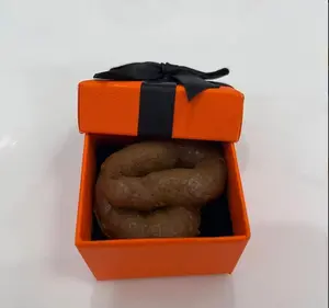 The "Surprise Gift Box" Prank Toy Set Includes a Beautifully Designed Box And a Realistic Fake Poop, Perfect for April Fools' Day