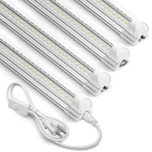 Barrina T8 2FT LED Shop Light, 3000LM, 20W, for Garage, Workbench, Cabinet, Workshop, Room, Linkable, 6500K, 4 Packs