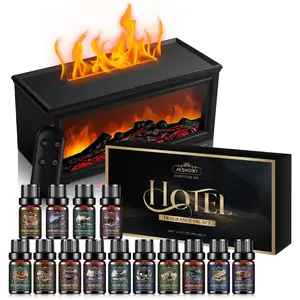 Hotel Diffuser Oils Set - Remote Control Aromatherapy Diffuser, 14Pcs Luxury Fragrance, Perfume & Aroma Oil Blend Hotel Scent Essential Oils Set for Diffuser, 14 Pcs
