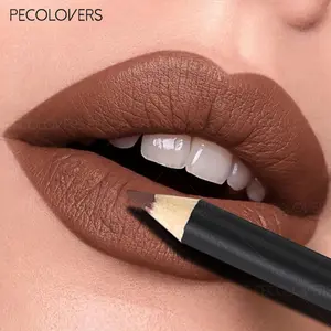 Matte Lip Liner Pencil Makeup Waterproof Red Brown Purple Tint Lip Liner Contour Non-stick Cup Nude Lipstick Lips Makeup Woman