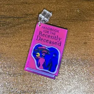 Handbook for the Recently Deceased Kindle/Phone Dust Plug Charm or Keychain