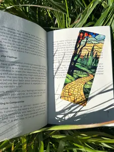 Wizard of Oz Bookmark – Handmade Oz Bookmark, Dorothy and Toto, Classic Movie Gift, Fantasy Book Lover Bookmark, Wizard of Oz Collectible