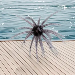 1pc New Sea Urchin Lure, Black Pit Fishing, Water Bladder Ball, Floating Soft Bait, Tens of Thousands of Bites, Boxed - High Elasticity & Tear Resistance, Simulation Fishing Lure, Saltwater Fishing Lures, Artificial Fishing Lure