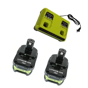 1/2 pack  18V/8Ah Ryobi lithium-ion replacement battery pack  Compatible with models P108/P107/P102, etc. for replacement batteries  Suitable for wireless power tools in woodworking, construction and household use, with high capacity and long battery life