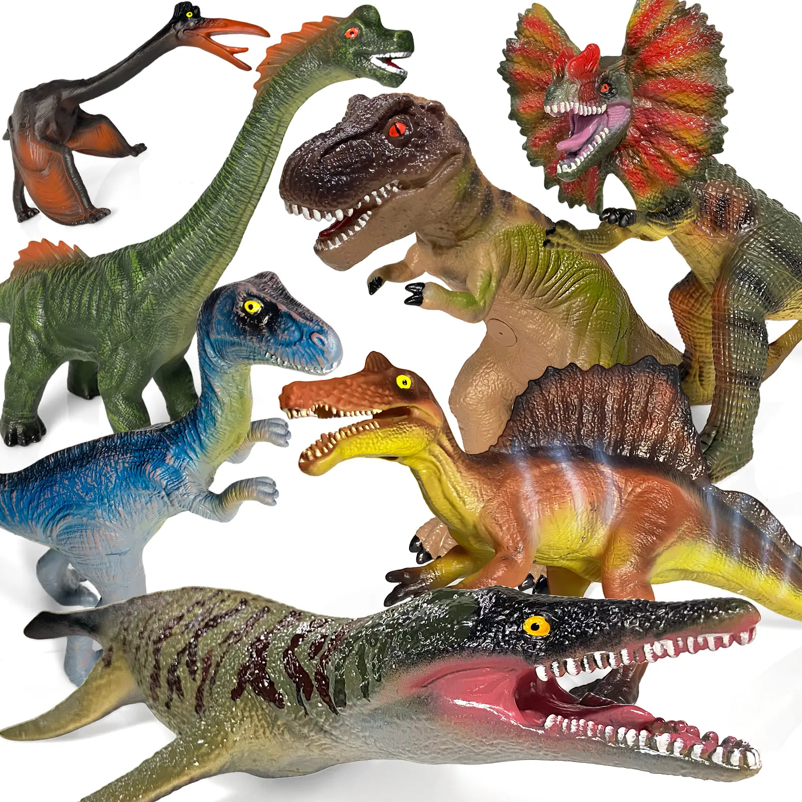 Dinosaur Toys for Kid 3-5-7 Realistic Large Dinosaur Images Soft Giant Dinosaur Toys, Suitable for Boys and Girls, Animal Dinosaur Set Toys