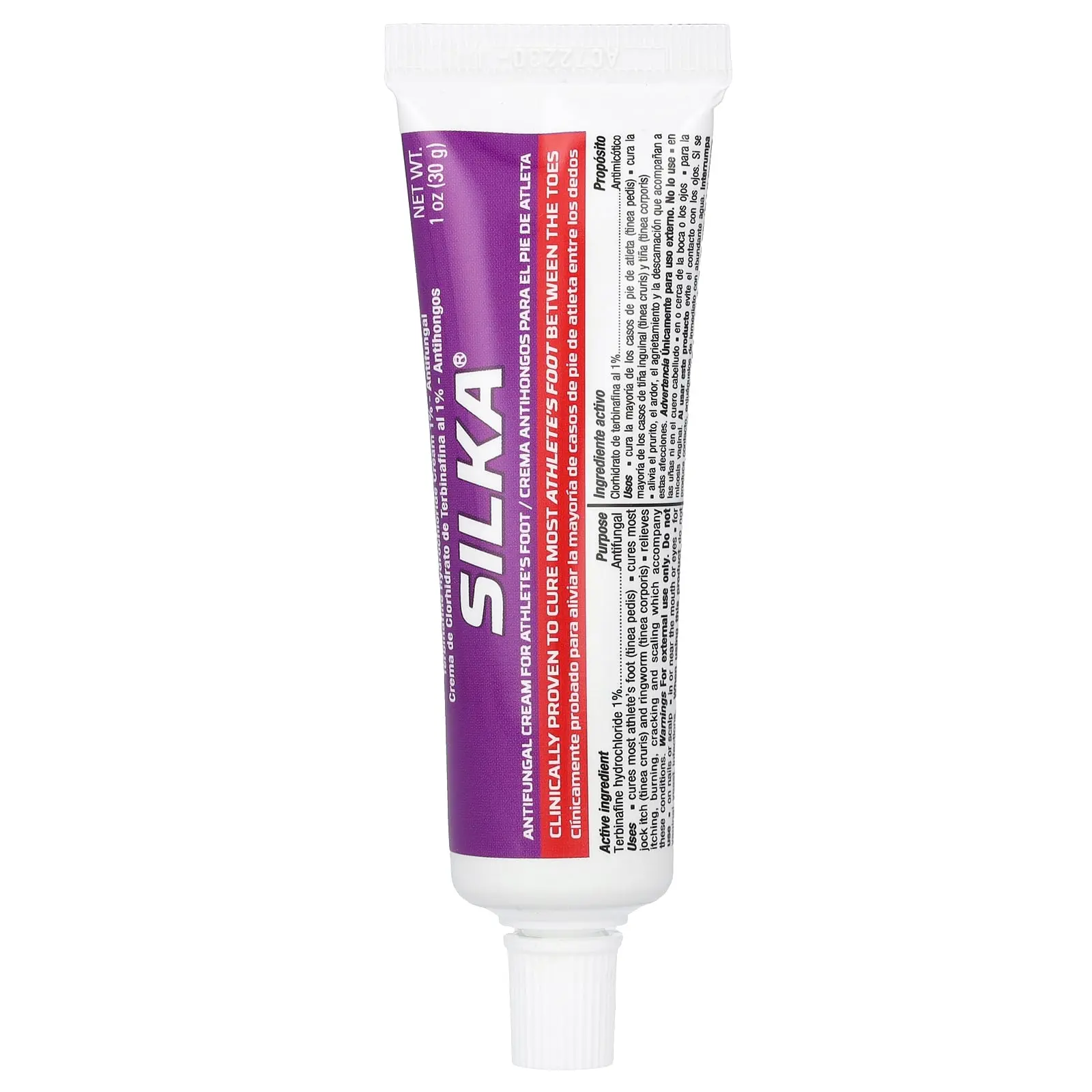 Silka Antifungal Cream for Athlete's Foot, Full Prescription Strength, 1 oz (30 g) | HSA/FSA Eligible