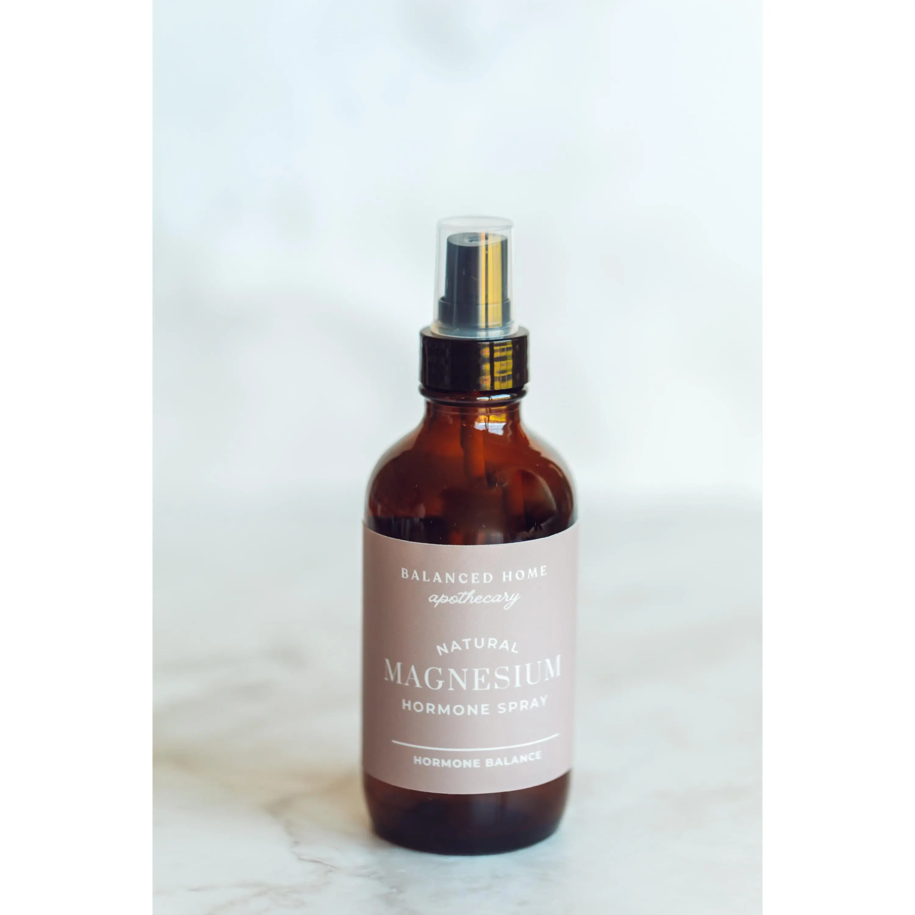 Balanced Home Apothecary Handmade Hormone Support Magnesium Spray - Natural Organic Wild Yam-Infused Botanical Mineral Solution with Therapeutic Aromatherapy Essential Oils, Prop 65 Safe for Sleep Aid & Thyroid Health Wellness Use