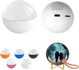 Personalized Crystal Ball Video Player Memory Orb with 2.7 Attributes and Vibrant Color Options