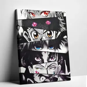 Japan Aesthetic Anime Hunter Gon And Killua Eyes Poster Picture Canvas Wall Art Print Home Room Decor Graphic Print