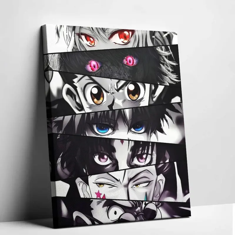Japan Aesthetic Anime Hunter Gon And Killua Eyes Poster Picture Canvas Wall Art Print Home Room Decor Graphic Print