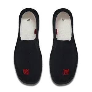 Old Beijing Cloth Shoes Man Embroidery Pure Handmade Thousand-Layer Bottom Anti-odor Sweat Absorbent Chinese Style Social Trend Soft Leather Embroidered Shoes Zen