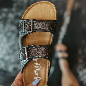 The Lindsey Sandals in Black Chocolate