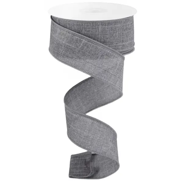 1.5" x 10yd Royal Burlap Ribbon – New Grey