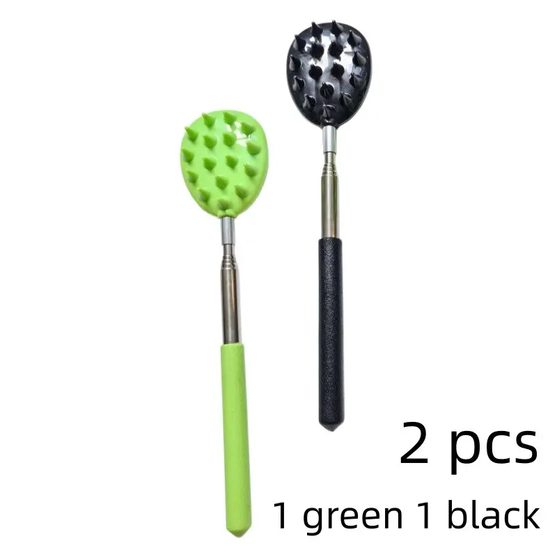 Adjustable Cactus Back Scratcher Set, Heavy-Duty PVC Scratch Stick, Unisex Design, Portable Back Massager for Bed Sofa Travel, Body Care Tool