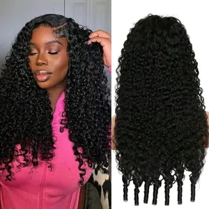 YTSOQ Affordable 200% Density Curly Wig 100% 15A Remy Human Hair 13x6 Lace Frontal Wig Preplucked With Natural Look HD Transparent Lace 13x4 Lace Front Wig 5x5 Glueless Brazilian Virgin Wigs Larger Lace Space True To Length, Glueless Wig