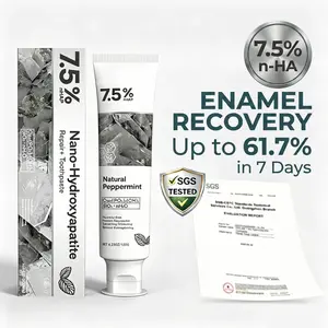 Nano Hydroxyapatite Toothpaste 7.5%25 nHAP, 4.23 oz – Enamel-Strengthening • Fluoride-Free • Natural Peppermint • Ideal for Sensitive Teeth