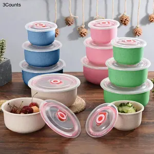 Food Storage Container with Lid, Snack Container, Airtight Container Set, 3 Counts/set Food Storage Box, Food Preserving Container, Food Storage Box for Home Kitchen Outdoor Picnic, Utensils