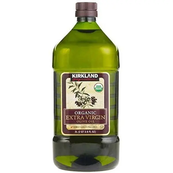 Kirkland Signature USDA Certified Kosher Organic Extra Virgin Olive Oil, 3.6 fl. oz. - No Plastic, Cooking & Baking Staple (2.0 to 3.9 fl. oz. Range), Certified Organic