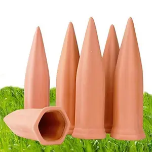 Terracotta Vacation Self-Waterer Best-Selling Plant Watering Device Wine Bottle Spike Slow-Release Stake for Indoor & Outdoor Use drip irrigation outdoorfun accessories garden pots decor