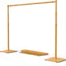 VINGLI Durable Metal 8x10 ft Adjustable Backdrop Stand Kit with Heavy-Duty Metal Base, 6 Spring Clamps, Tool-Free Easy Assembly, Exceptional Stability, Ideal for Wedding Photo Shoots, Birthday Events, Banner Displays