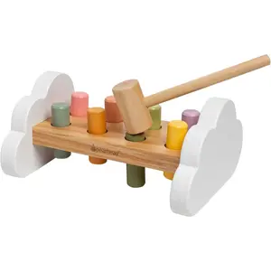 Montessori Hammer Bench, Must Have Baby Toddler Stocking Stuffers, Pounding and Hammering Wooden Toy, Early Developmental Interactive Toddler Toys for Ages 1+ Years