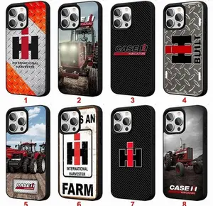 Case IH Tractor Tough Phone Case Heavy Duty Shockproof Drop Protection Protective Cover for iPhone 11 12 13 14 15 16 17 Pro Max Plus