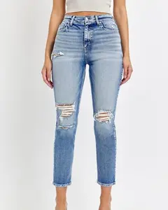 Jordan High Rise Mom Jeans (Medium Denim)