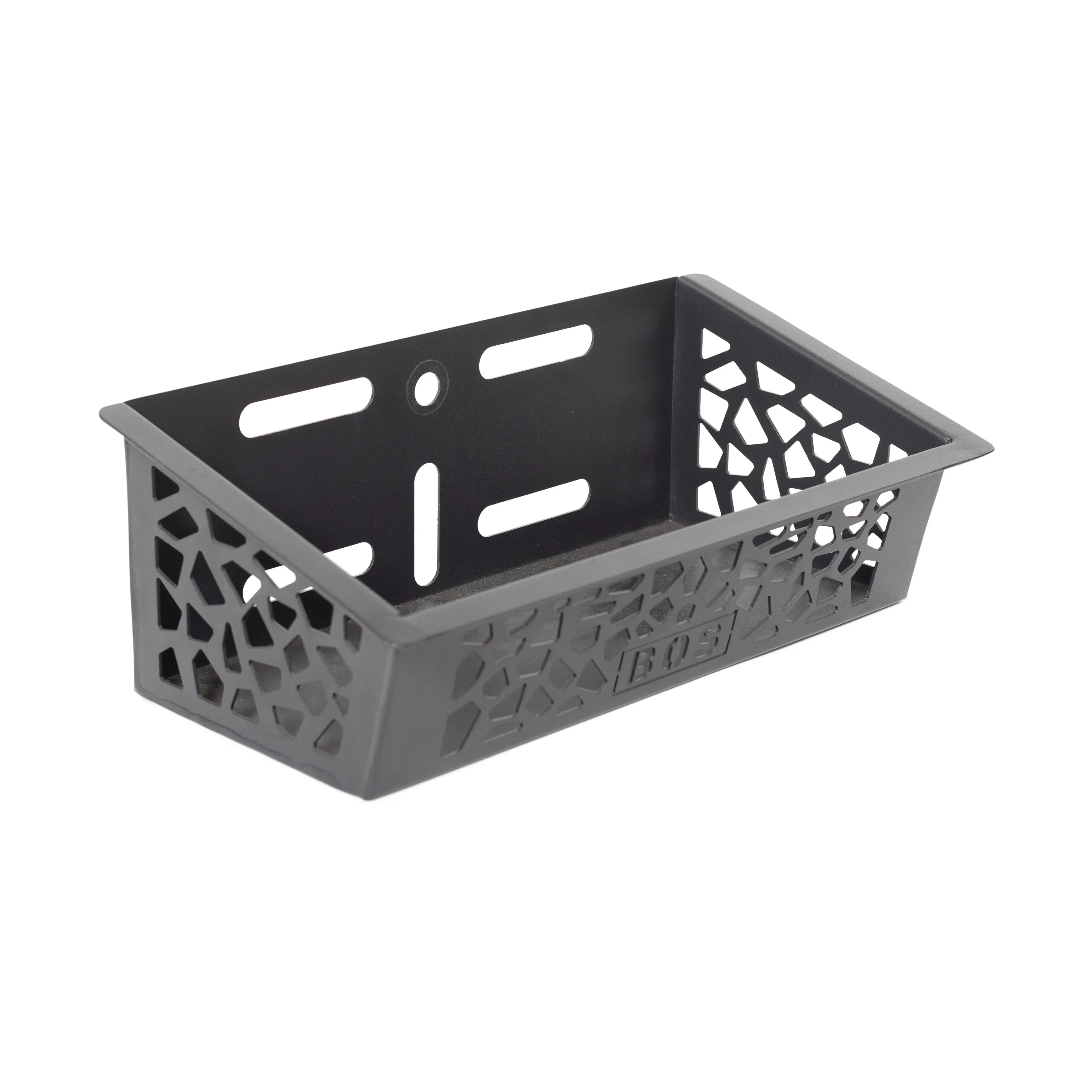 Bells of Steel Rack-Attached Metal Storage Basket - Wall-Mountable Rugged Home Organizer for Efficient Space Management, Home Supplies Essential, Home Organizers