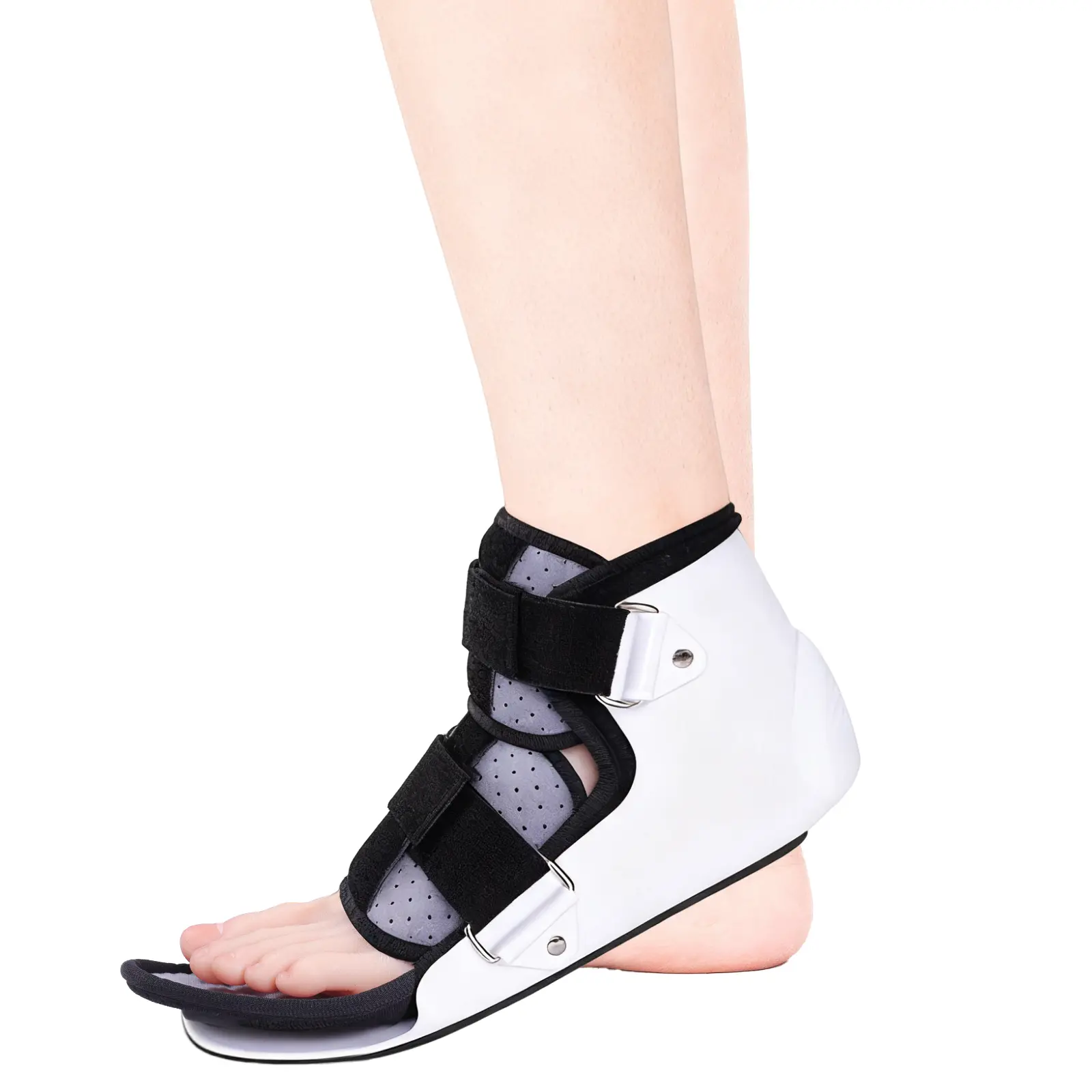 Adjustable Open Toe Walking Boot, Lightweight Ankle Support Brace with Removable Design, Breathable Lined Foot Support Boot, Non Slip Protective Walker for Men and Women Indoor Outdoor Use