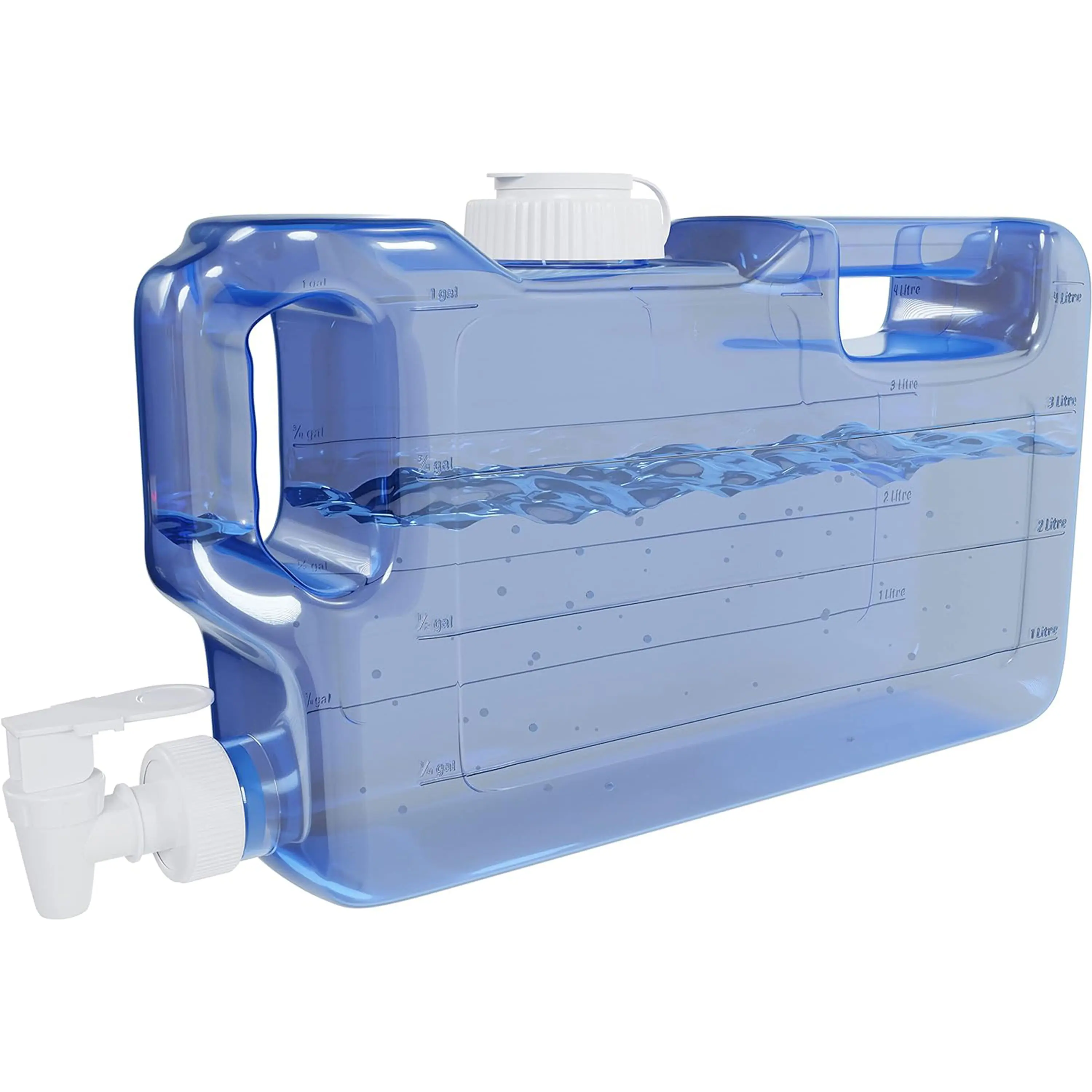 1.1 Gallon Refrigerator Water Dispensers Bottle BPA Free with Faucet Spigot & 58mm Screw Cap